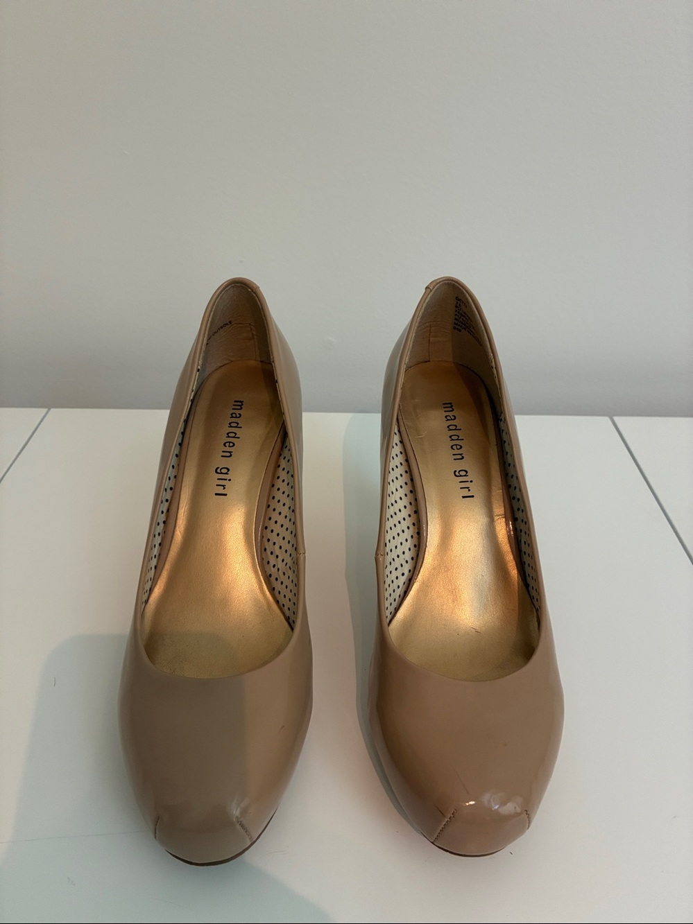 Madden girl 7.5 tan pumps, Beautiful career shoes,